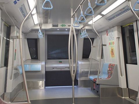Interior of a train